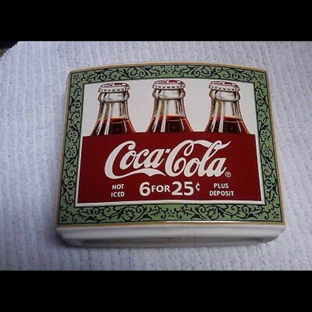 Coca-Cola Toothbrush Holder Ceramic 4 Holder